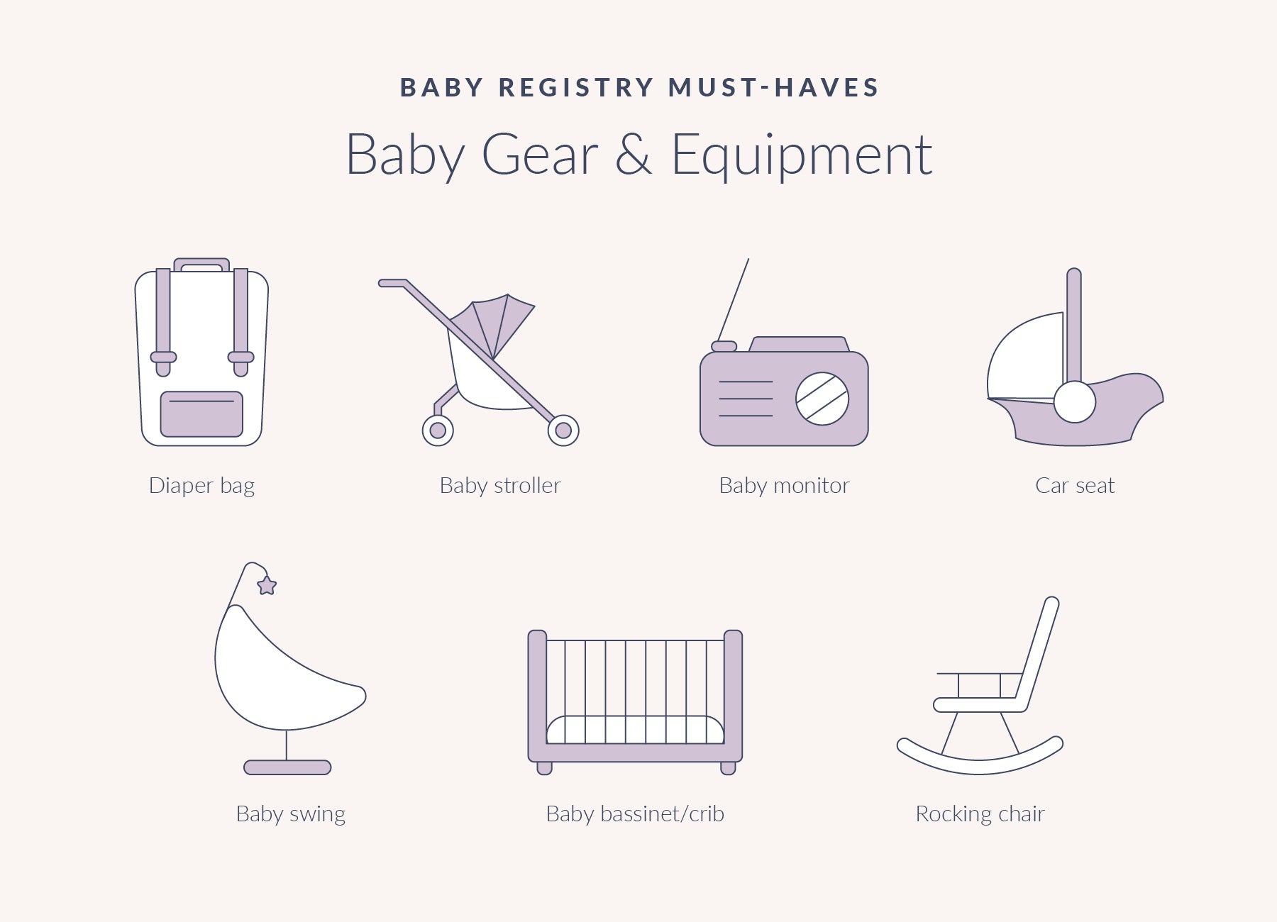 Baby registry must haves: baby gear and equipment