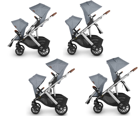 UPPAbaby Vista V2 Rumble Seat and toddler seat