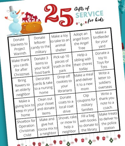 Blessed Homeschool Service Advent Calendar
