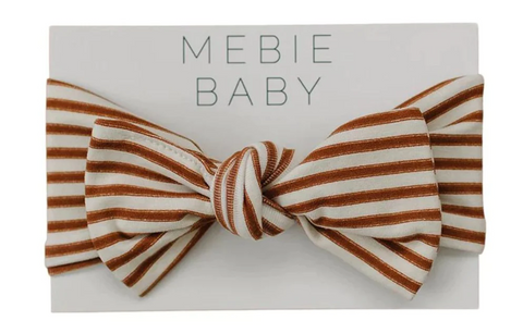 Mebie Baby Head Wrap - Rust Stripe