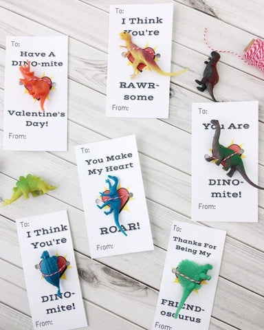 dinosaur valentine card idea