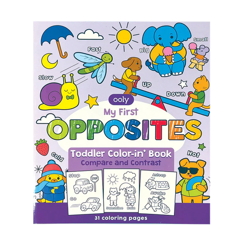 OOLY Toddler Coloring Book - Opposites